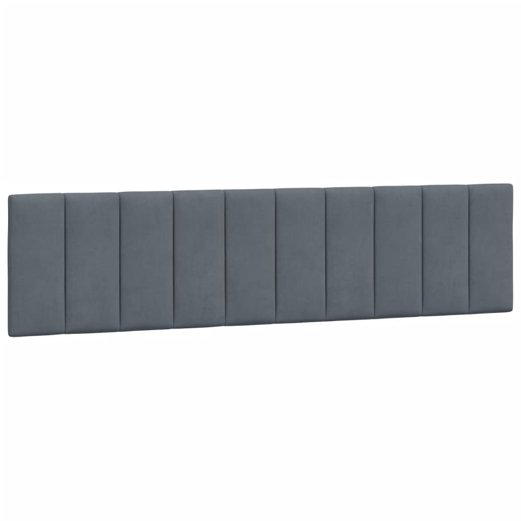 Bedframe Zonder Matras Fluweel 200 x 200 cm Donkergrijs