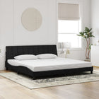 Bedframe 200x200 cm fluweel zwart