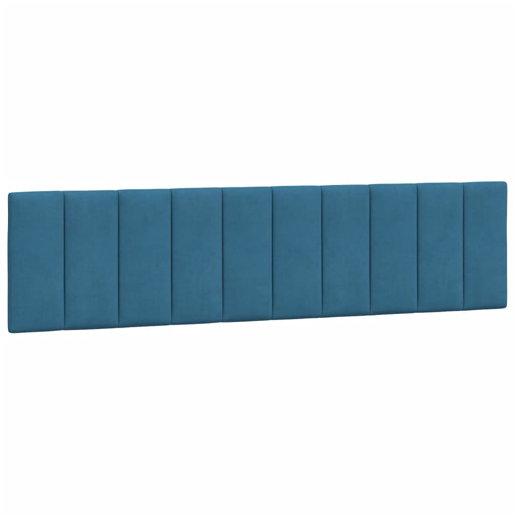 Bedframe Met Hoofdeinde Fluweel Blauw 200 x 200 cm Roze