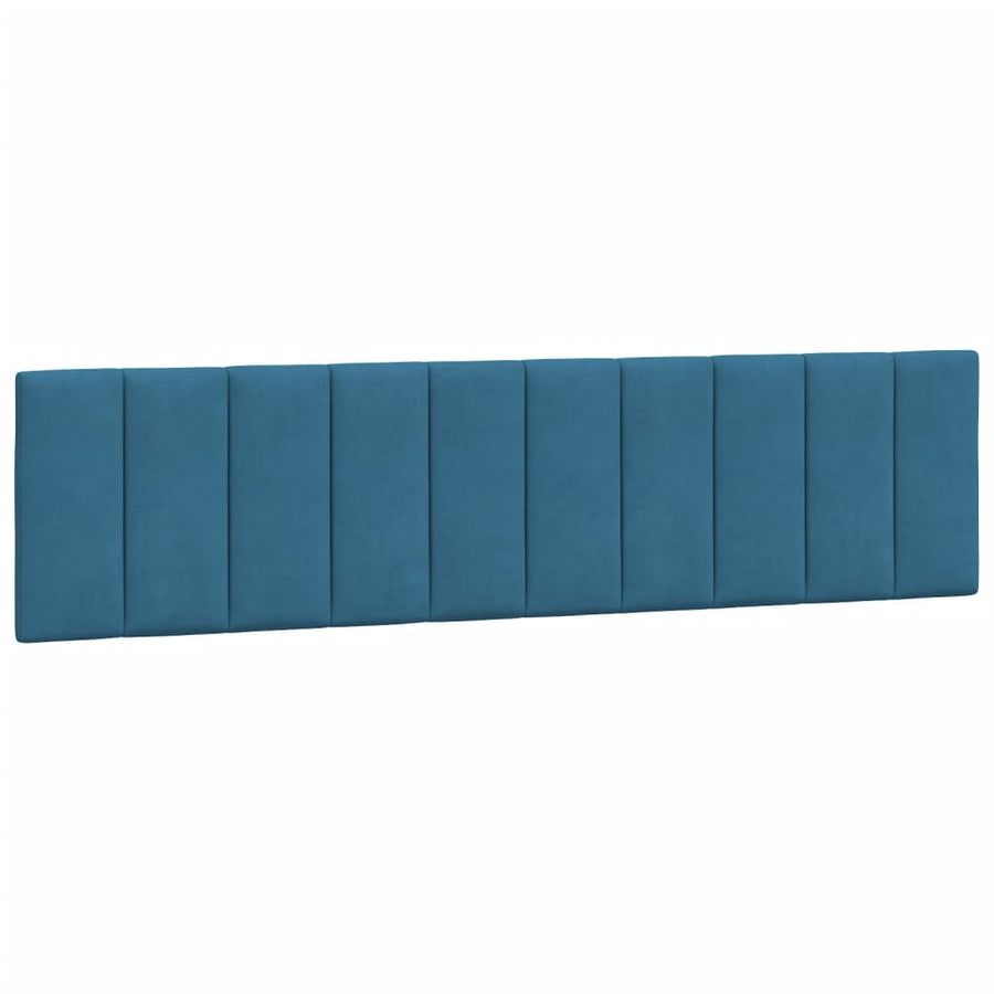 Bedframe Met Hoofdeinde Fluweel Blauw 200 x 200 cm Roze