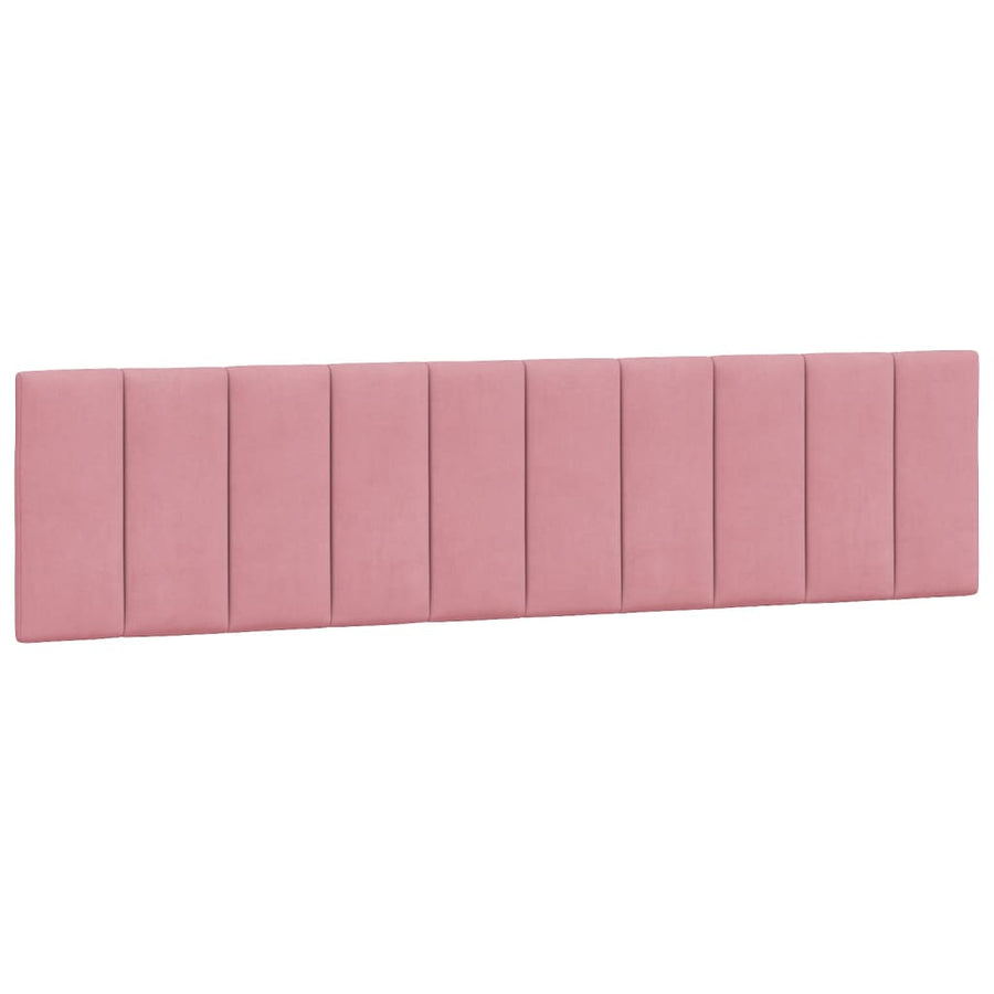 Bedframe Met Hoofdeinde Fluweel Roze 200 x 200 cm Blauw
