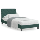 Bedframe 90x200 cm fluweel donkergroen