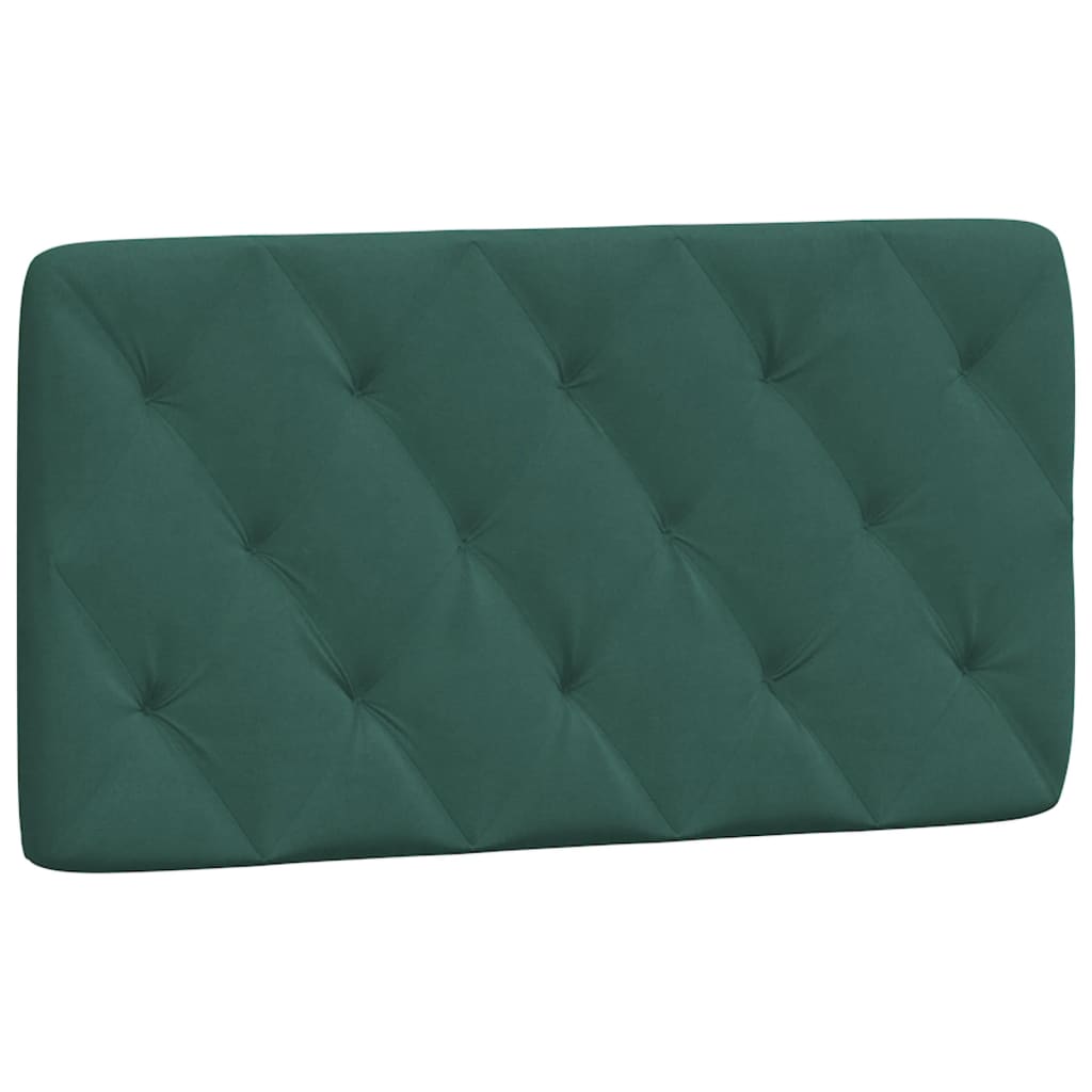 Bedframe met hoofdeinde fluweel donkergroen 100x200 cm
