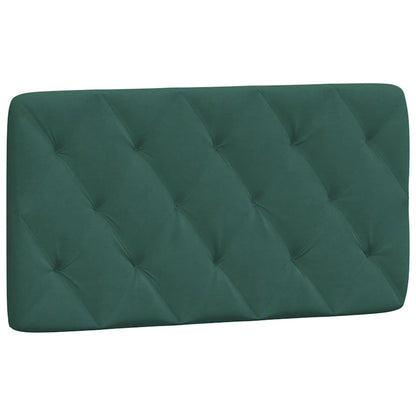Bedframe met hoofdeinde fluweel donkergroen 100x200 cm