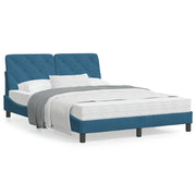 Bedframe fluweel blauw 120x200 cm