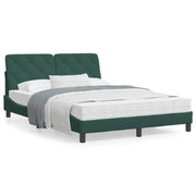 Bedframe 140x190 cm fluweel donkergroen