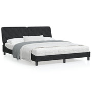 Bedframe 160x200 cm fluweel zwart