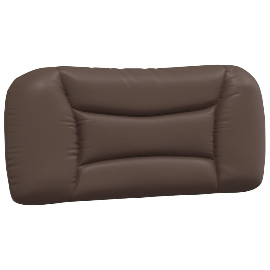 Bedframe Met Hoofdbord Kunstleer Bruin 80X200 Cm