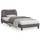 Bedframe 80x200 cm kunstleer grijs