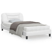 Bedframe 100x200 cm kunstleer wit