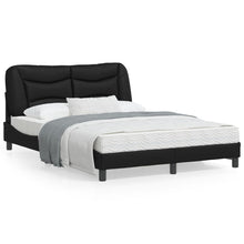Bedframe Met Hoofdbord Kunstleer Zwart 120X200 Cm
