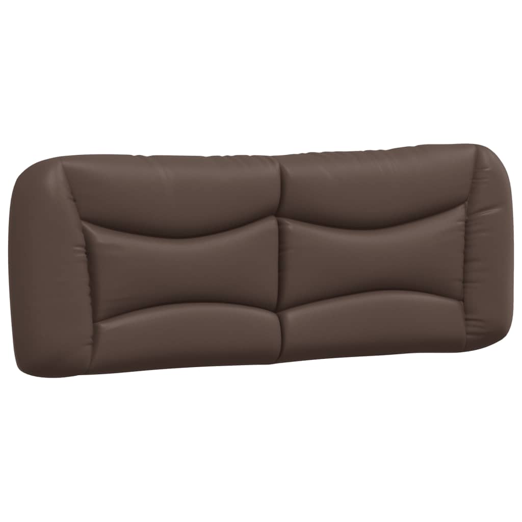 Bedframe Met Hoofdbord Kunstleer Bruin 140X190 Cm
