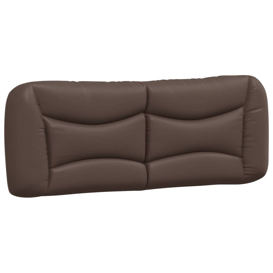 Bedframe Met Hoofdbord Kunstleer Bruin 140X190 Cm
