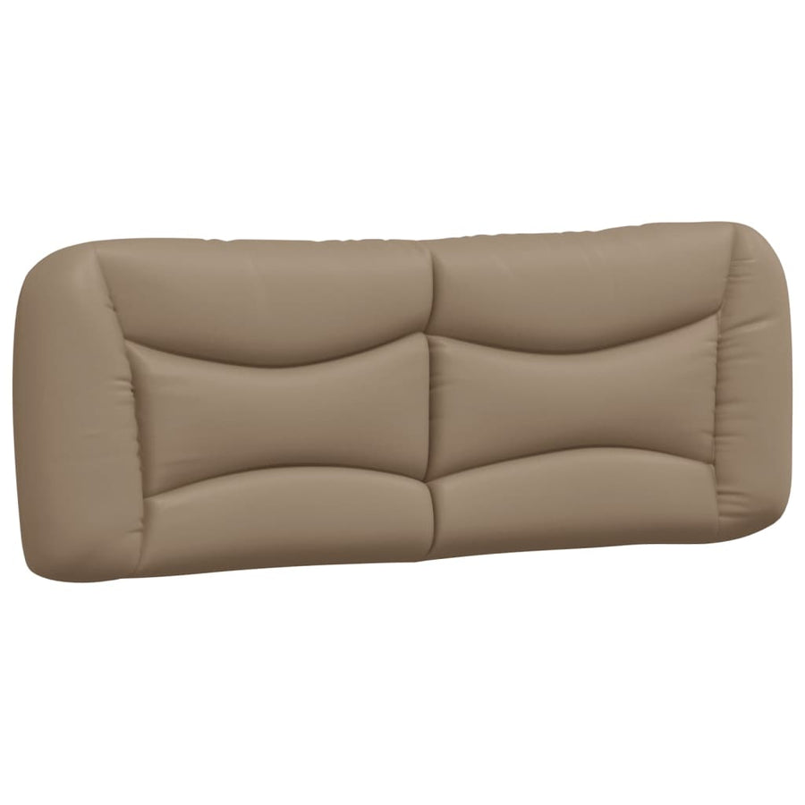 Bedframe Met Hoofdbord Kunstleer Cappucinnokleurig 140X190 Cm