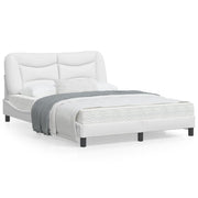 Bedframe wit kunstleer 140x200 cm
