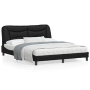 Bedframe kunstleer zwart 160x200 cm