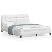 Bedframe kunstleer wit 160x200 cm