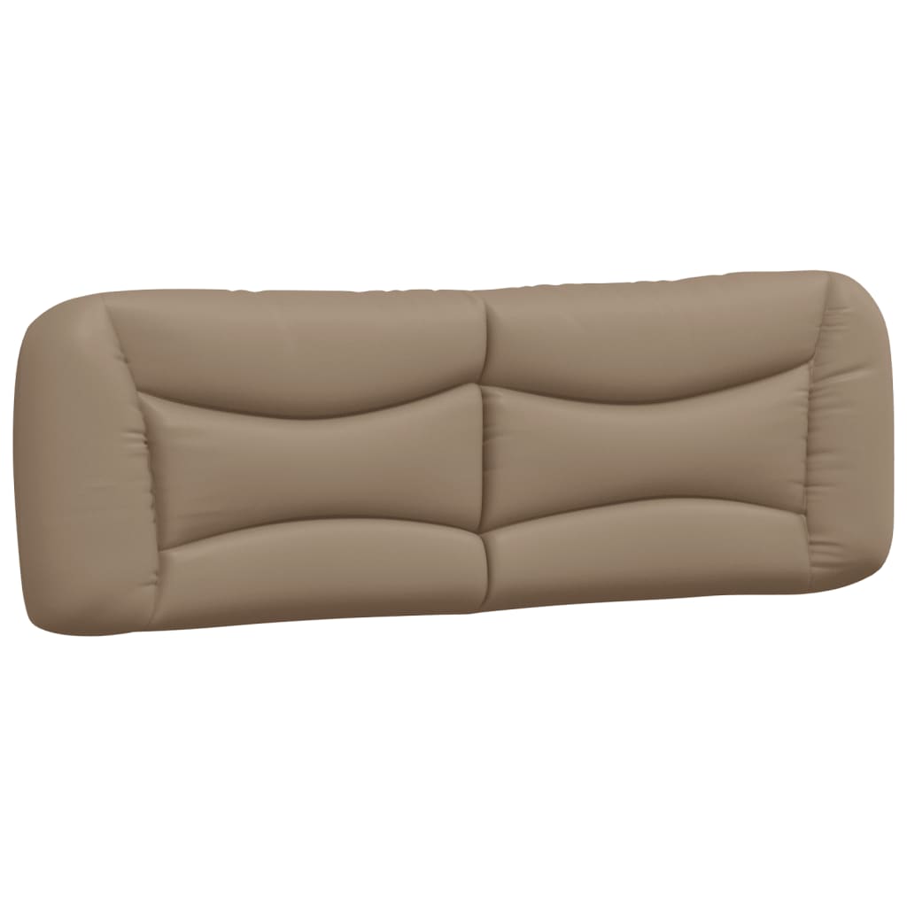 Bedframe Met Hoofdbord Kunstleer Cappuccinokleurig 160X200 Cm
