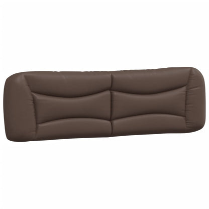 Bedframe Met Hoofdbord Kunstleer Bruin 180X200 Cm