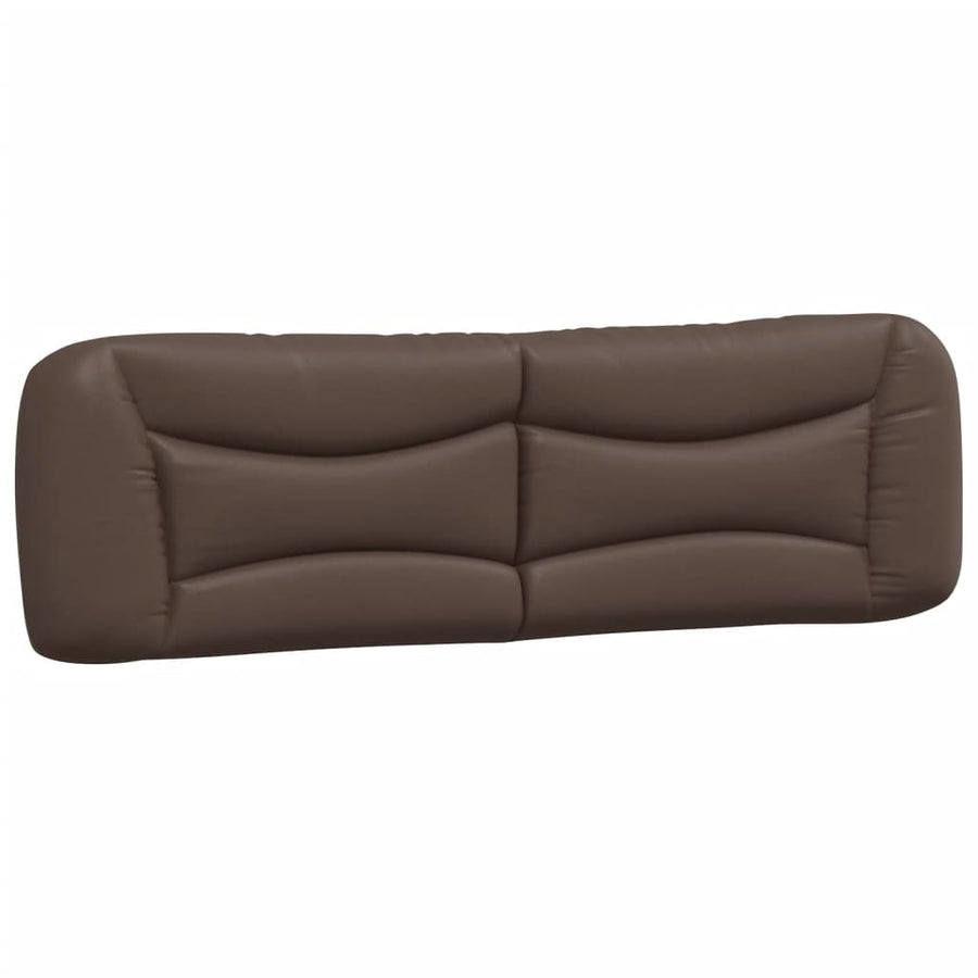 Bedframe Met Hoofdbord Kunstleer Bruin 180X200 Cm