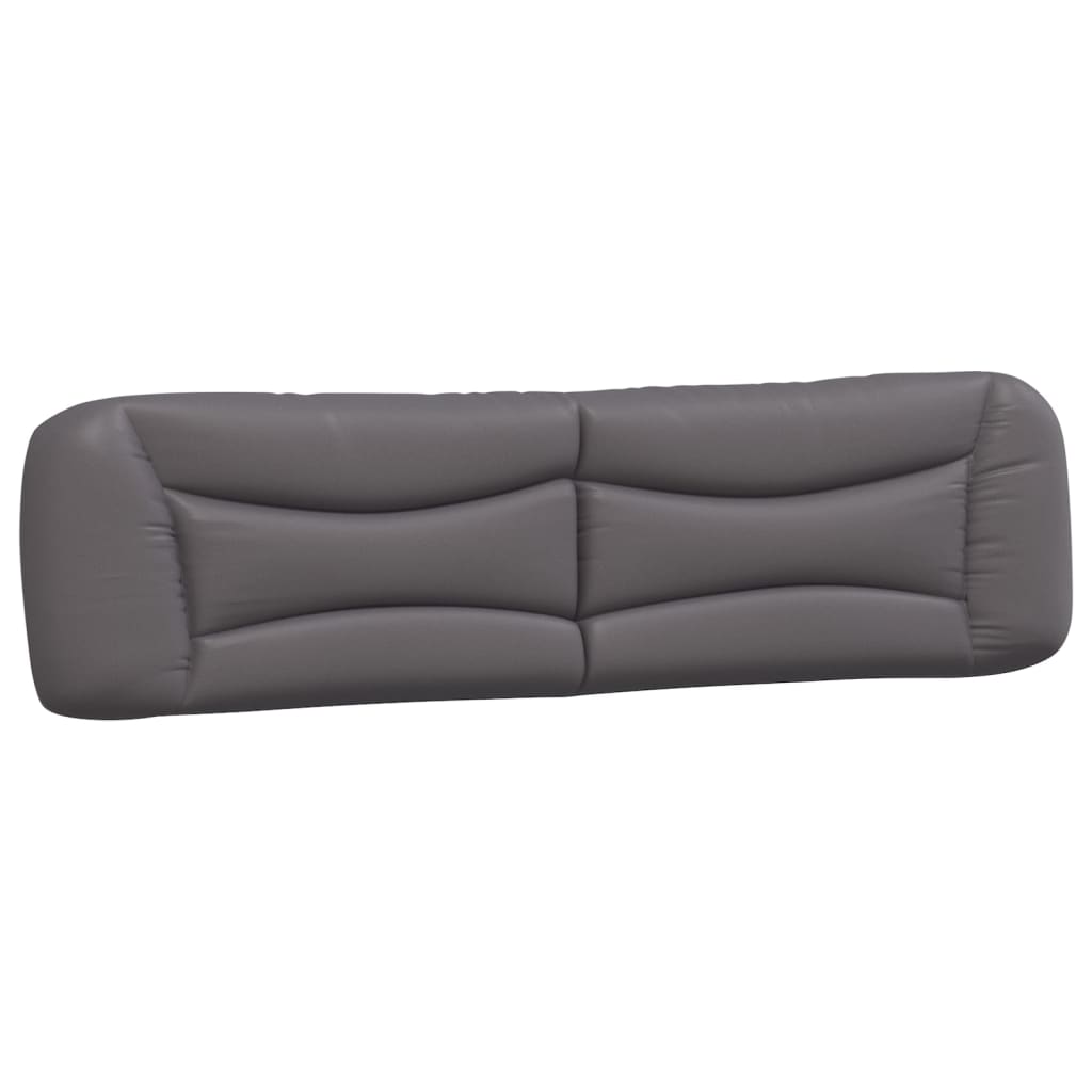Bedframe Met Hoofdbord Kunstleer Grijs 200X200 Cm