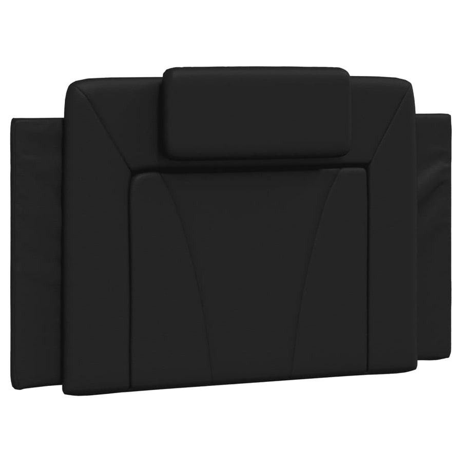 Bedframe Met Hoofdbord Kunstleer Zwart 80X200 Cm