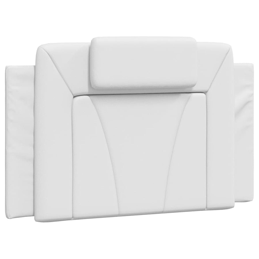 Bedframe Met Hoofdbord Kunstleer Wit 80X200 Cm