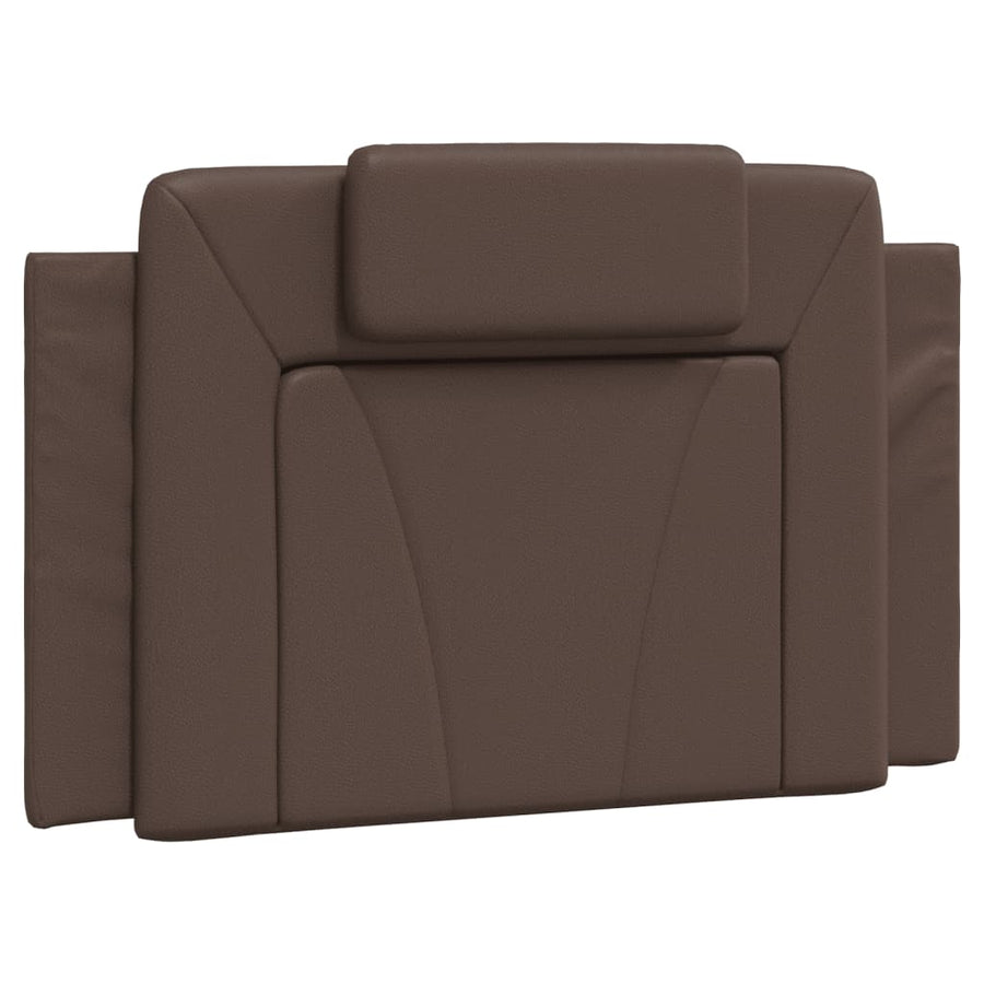 Bedframe Met Hoofdbord Kunstleer Bruin 80X200 Cm