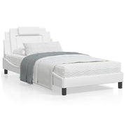 Bedframe 100x200 cm kunstleer wit