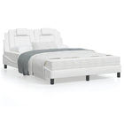 Bed frame "Viana" without mattress faux leather white 120x200 cm