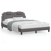 Bed frame "Viana" without mattress faux leather grey 120x200 cm