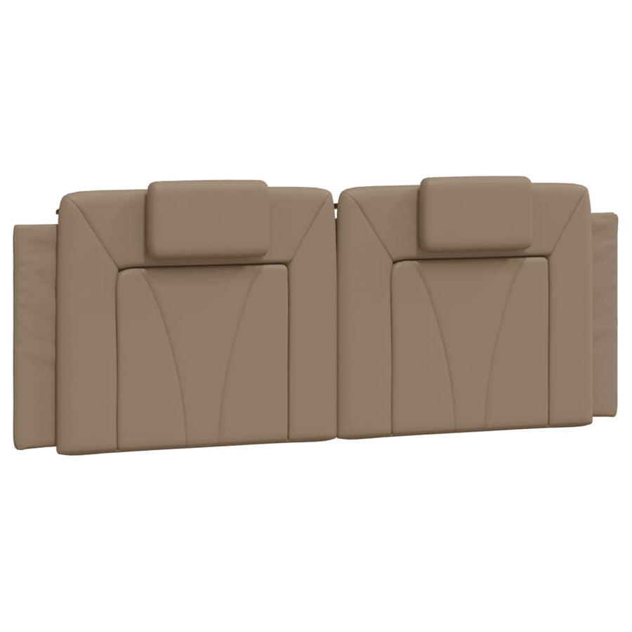 Bedframe Met Hoofdbord Kunstleer Cappuccinokleurig 120X200 Cm