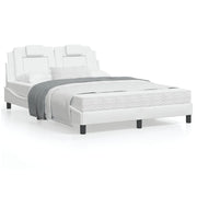 Bedframe kunstleer wit 140x190 cm