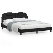 Bedframe kunstleer zwart 160x200 cm