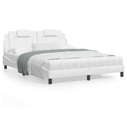 Bedframe kunstleer wit 160x200 cm