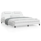 Bedframe 180x200 cm kunstleer wit