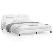 Bedframe 180x200 cm kunstleer wit