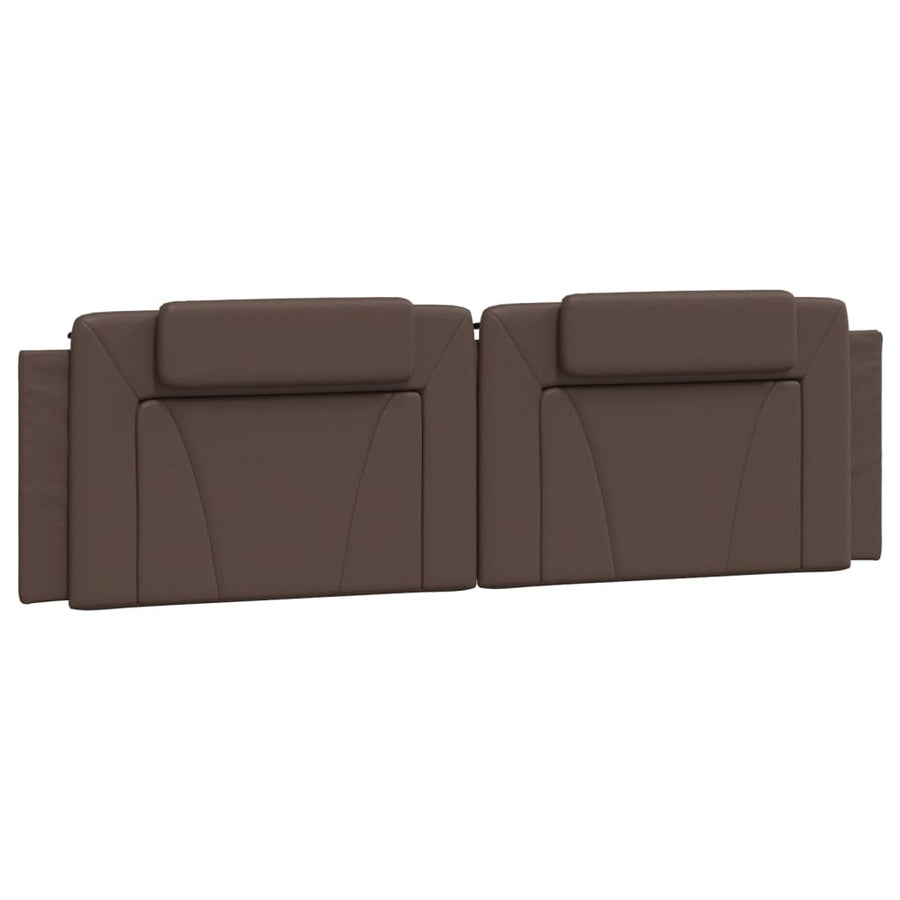 Bedframe met hoofdbord kunstleer bruin 180x200 cm