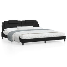 Bedframe Met Hoofdeinde Kunstleer Zwart 200X200 Cm