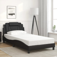 Bedframe "Viana" zonder matras kunstleer zwart 100x203 cm