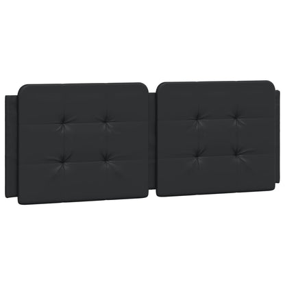 Bedframe met hoofdbord kunstleer zwart 120x200 cm