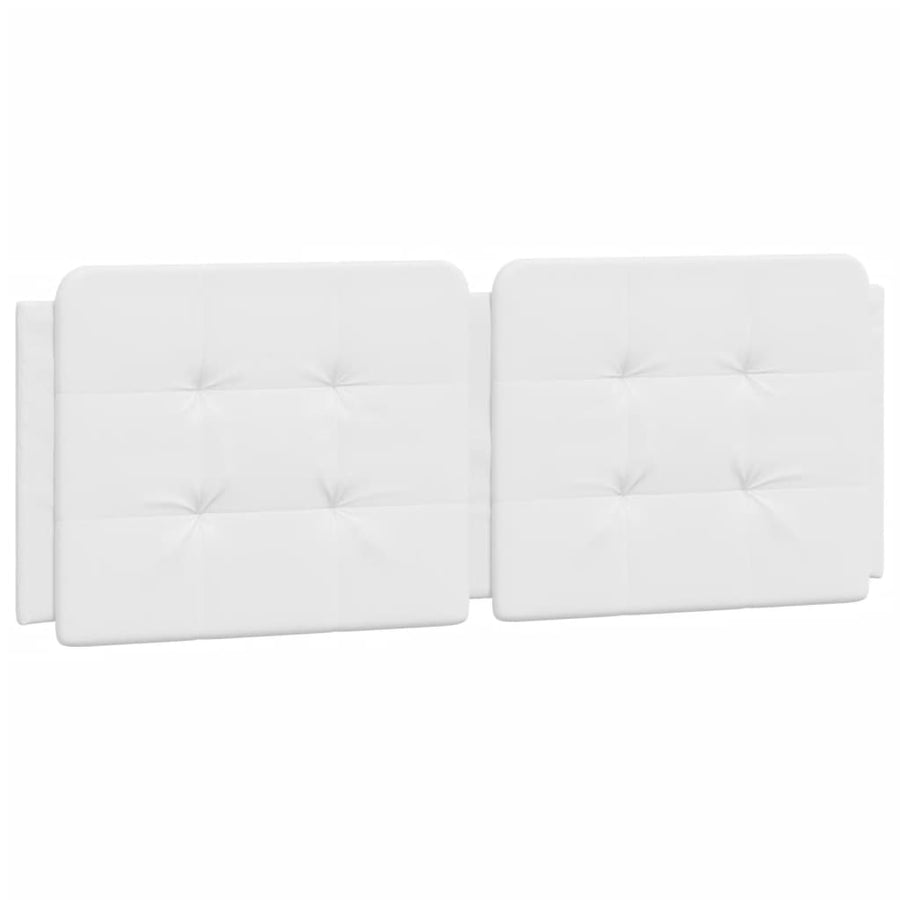 Bedframe met hoofdbord kunstleer wit 120x200 cm