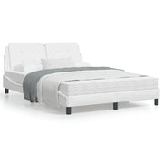 Bedframe kunstleer wit 140x200 cm