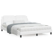 Bedframe 160x200 cm kunstleer wit