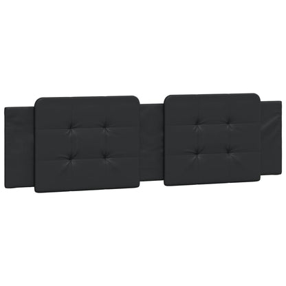 Bedframe met hoofdbord kunstleer zwart 180x200 cm