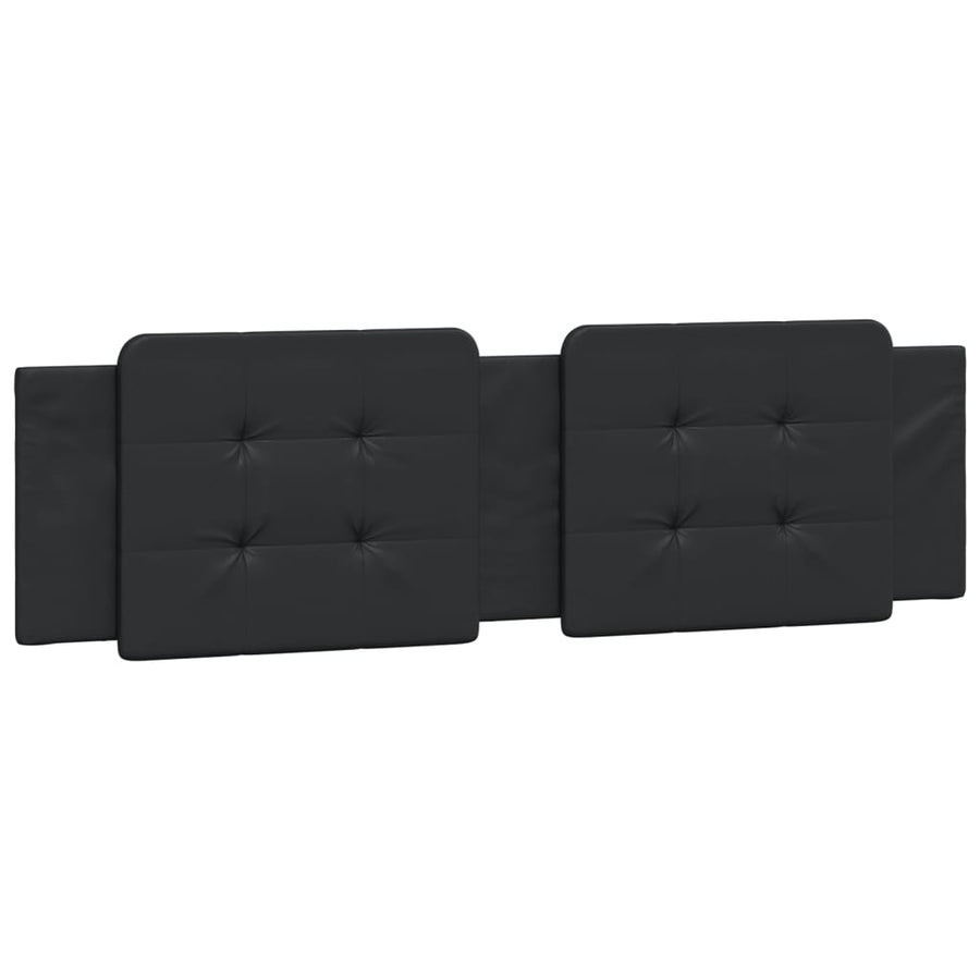 Bedframe met hoofdbord kunstleer zwart 180x200 cm