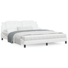 Bedframe kunstleer wit 180x200 cm