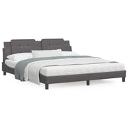 Bedframe grijs kunstleer 180x200 cm