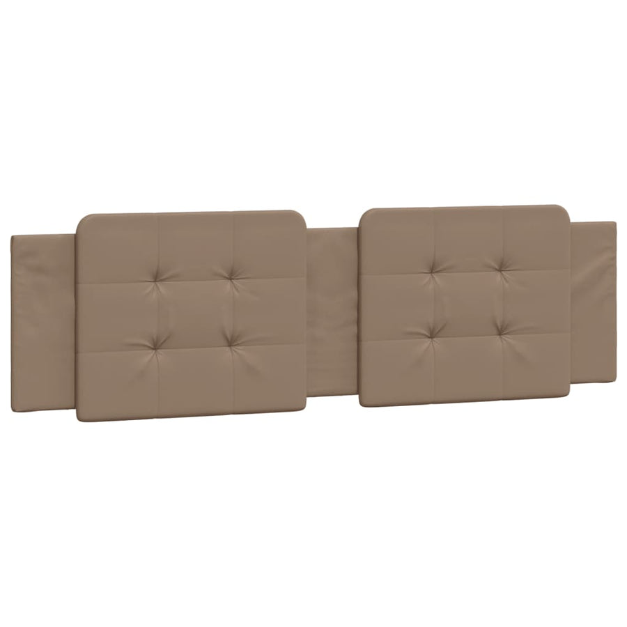 Bedframe met hoofdbord kunstleer cappuccinokleurig 180x200 cm