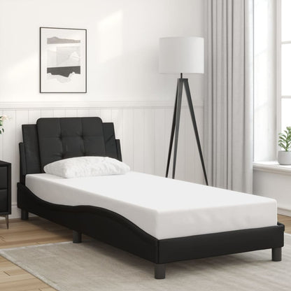 Bedframe zonder matras "Zadar" kunstleer zwart 100x203 cm